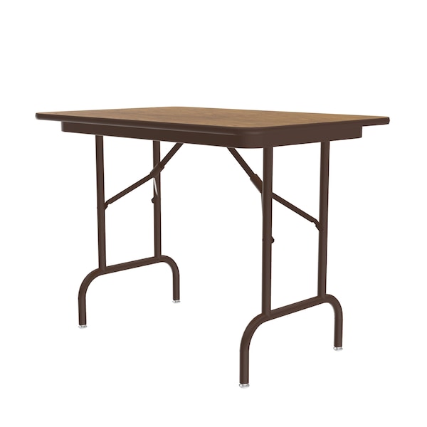 CF Melamine Folding Tables - Keyboard Height 24x36 Medium Oak